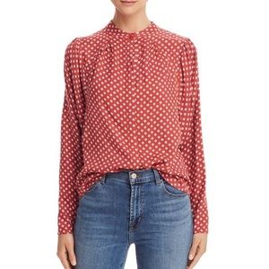Joie Tangia Desert Spice Long Sleeve Blouse